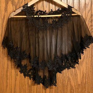 Black Sheer Cape